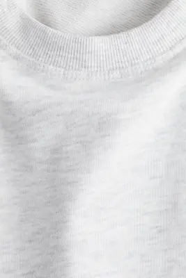 Robe en molleton - Gris clair chiné — photo 5