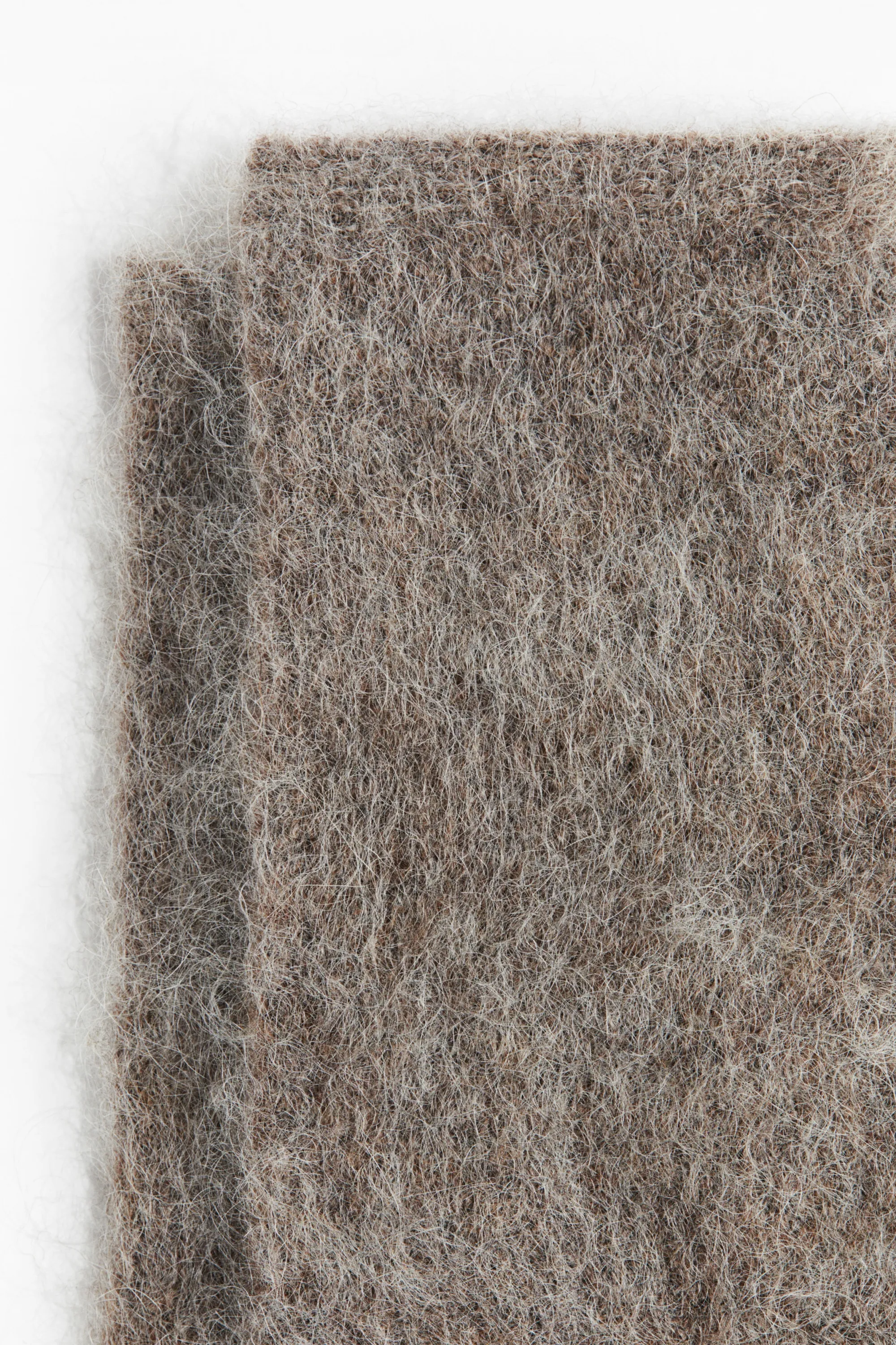 Gants en mohair mélangé - Grège