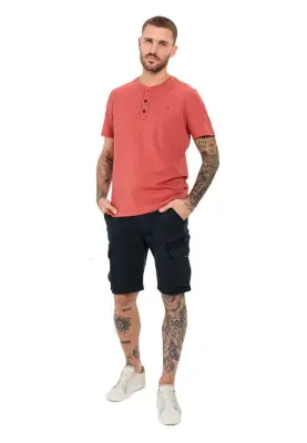 CAMEL ACTIVE TEE SHIRT BOUTON Corail — photo 3