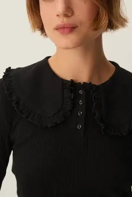 Tee-shirt Zelie Noir — photo 4
