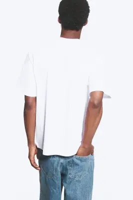 T-SHIRT COUPE DÉCONTRACTÉE - Blanc — photo 2