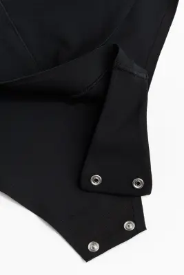 Body string Light shape en microfibre - Noir — photo 1