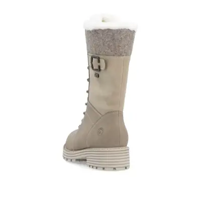 Bottines Remonte D0W72-20 Beige - Lacets Grande Pointure Femme — photo 5