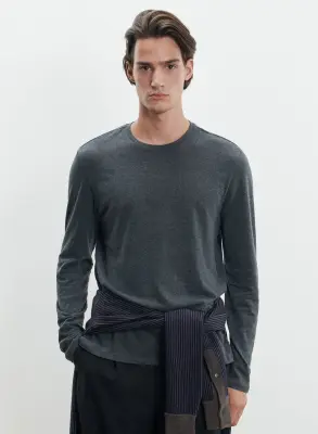 T-shirt en coton et cachemire — photo 2