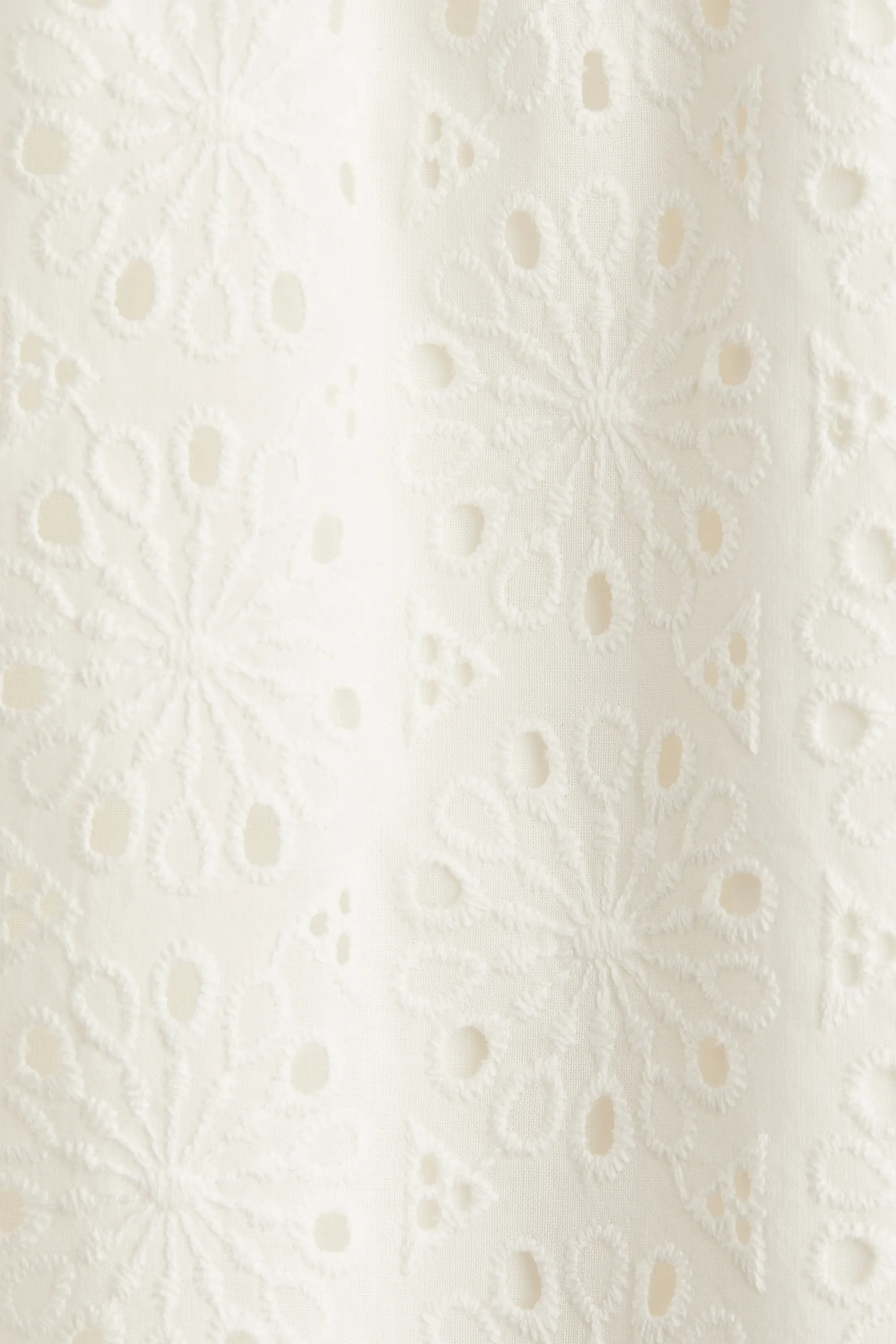 Short avec broderie anglaise - Blanc