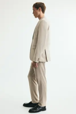 Pantalon de costume Slim Fit - Beige — photo 3