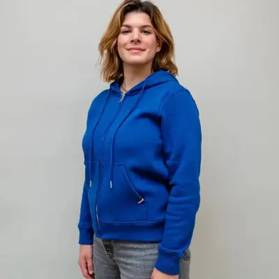 Hoodie zippé bleu europe Philippine — photo 3