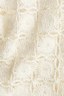 Chemise façon crochet avec liens à nouer - Crème — photo 4