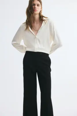 Pantalon bootcut 7/8 - Noir — photo 1