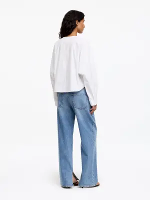 Chemise en popeline de coton - Blanc — photo 2