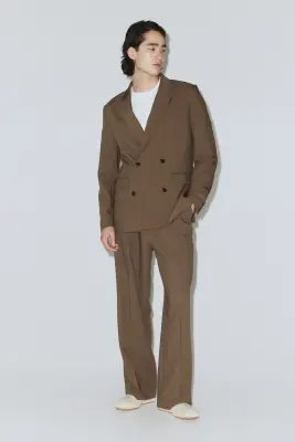 Pantalon chic à jambes larges Four-way Stretch - Marron clair — photo 2