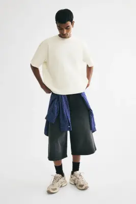 T-shirt boxy Oversized Fit - Crème — photo 1