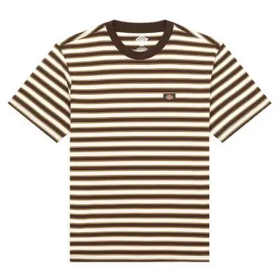t-shirt Dickies stripe – chocolate brown — photo 1