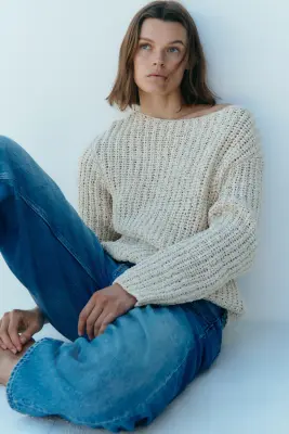 Barrel Regular Waist Ankle Jeans - Bleu denim — photo 2
