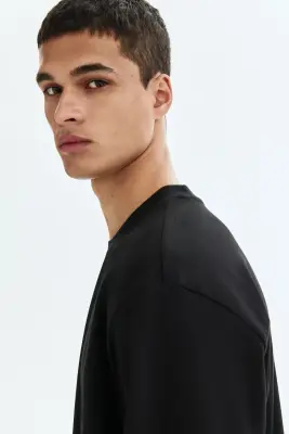 T-shirt Relaxed Fit - Noir — photo 3