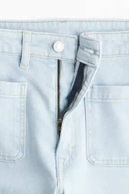 Flared Ultra High Jeans - Bleu denim pâle — photo 2