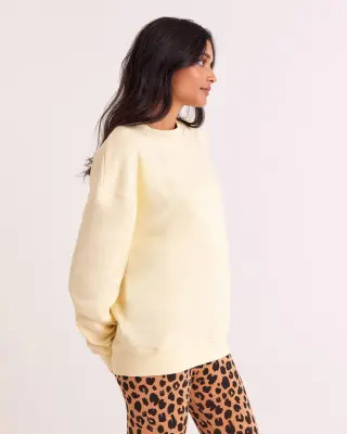 Sweat-shirt Virgile jaune beurre — photo 4