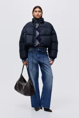 Doudoune en coton - Bleu marine — photo 1