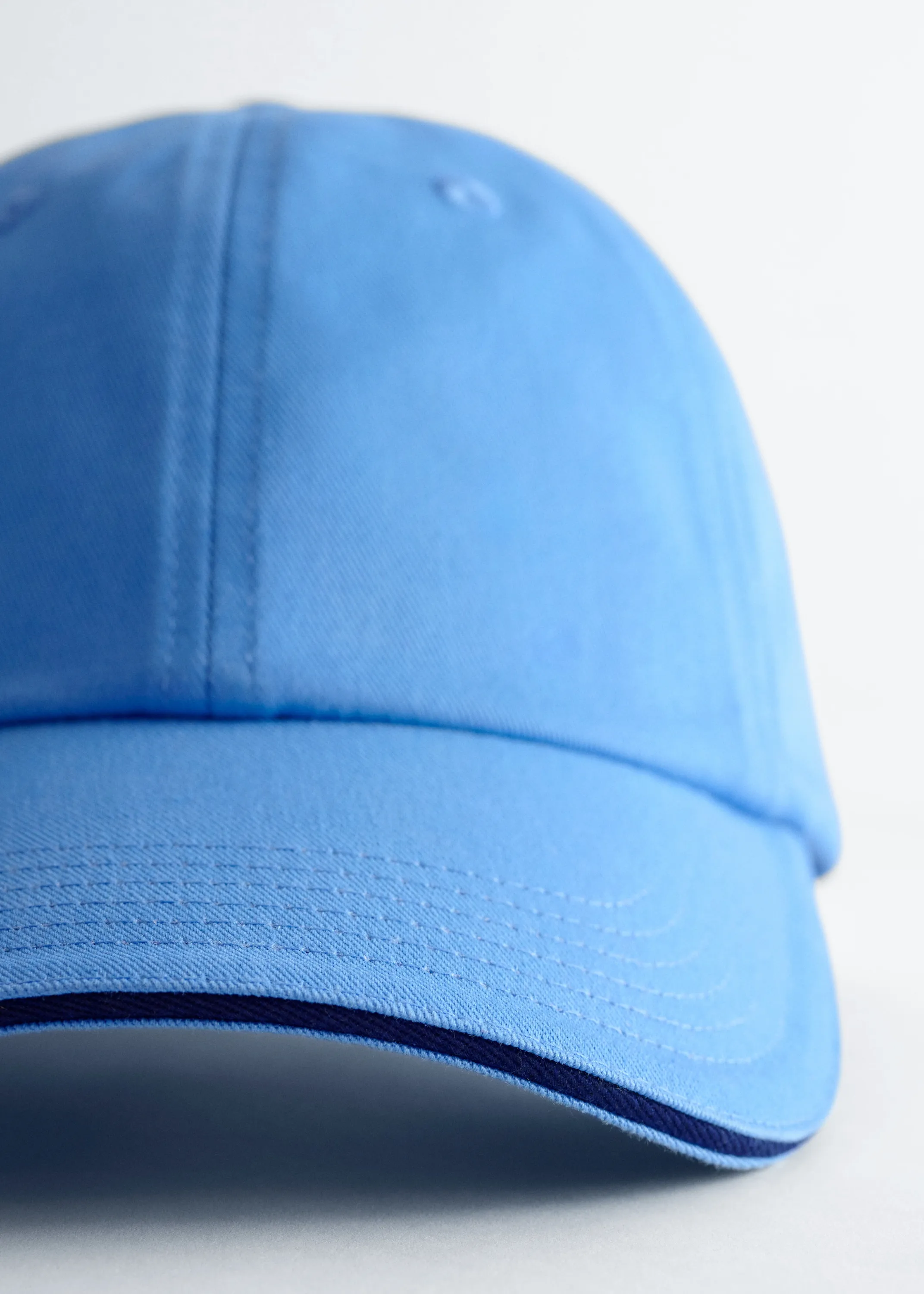 Casquette en sergé de coton - Bleu ciel