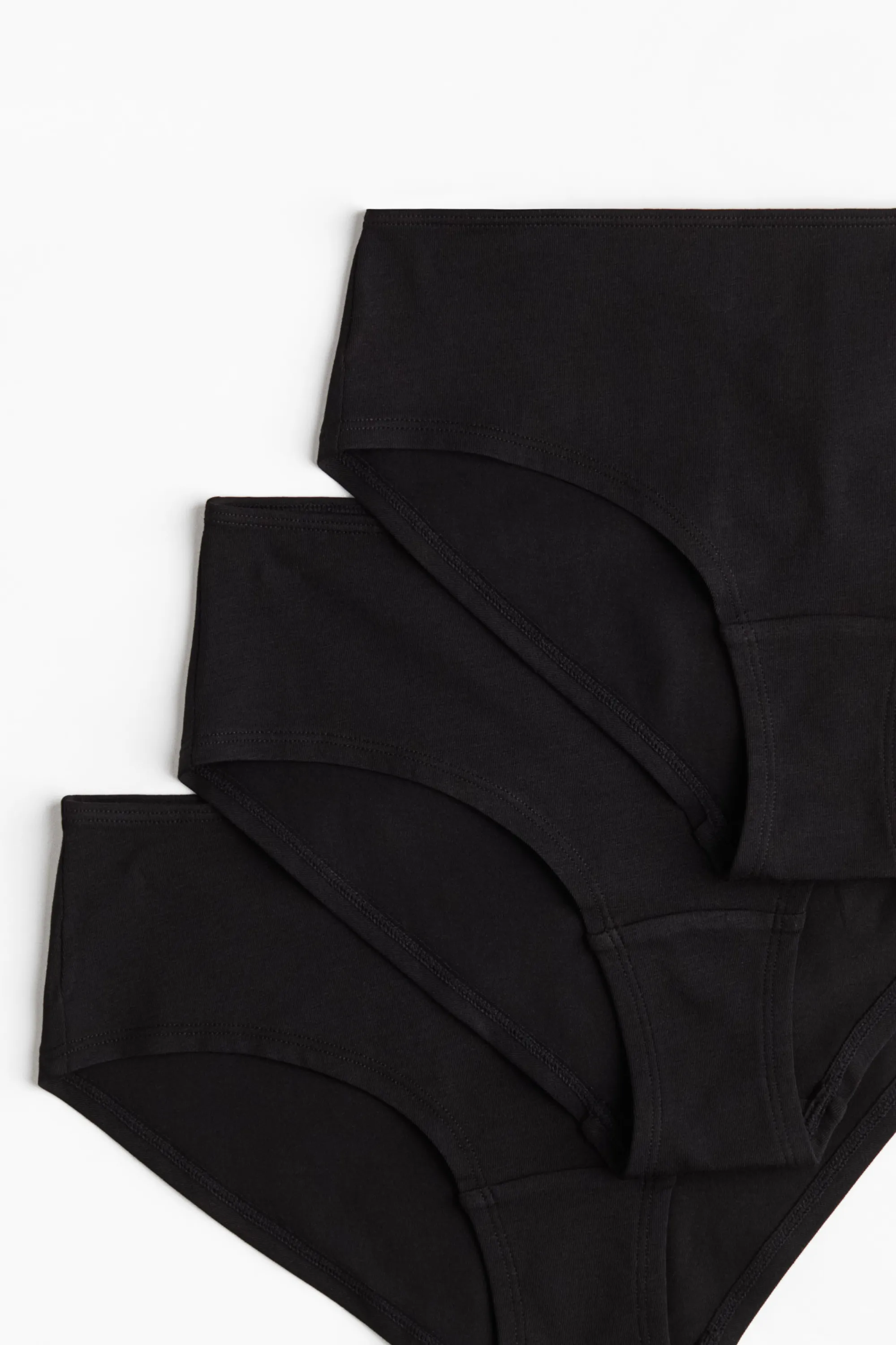 Lot de 10 culottes Hipster en coton - Black