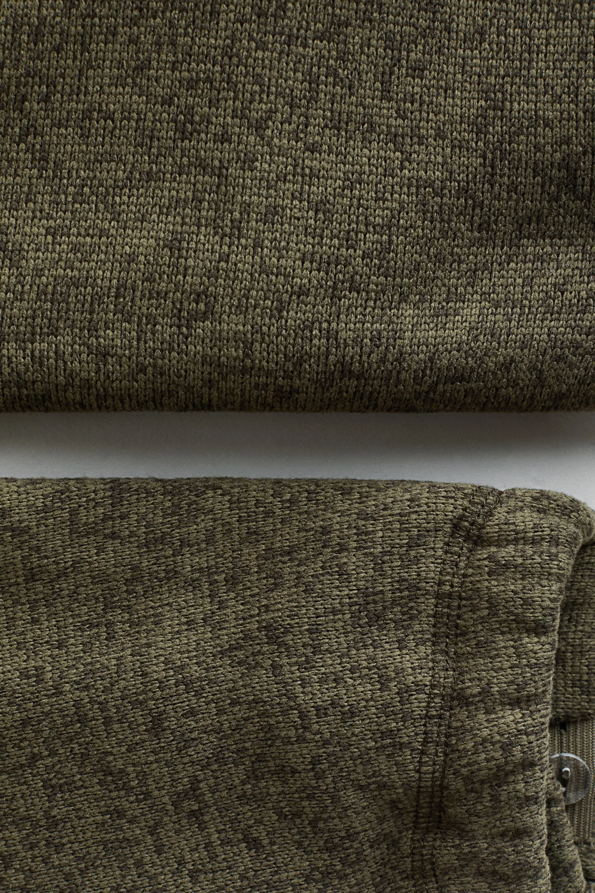 Ensemble 2 pièces en maille polaire - Vert kaki
