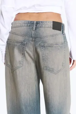 Andromeda jean baggy ample taille basse - Bleu étoile de mer - Bleu moyen — photo 4