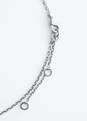 Collier à pendentif en cœur - Argenté — photo 2