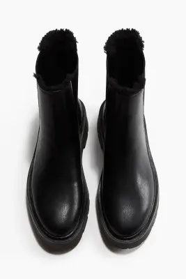 Bottines Chelsea chaudement doublées - Noir — photo 2