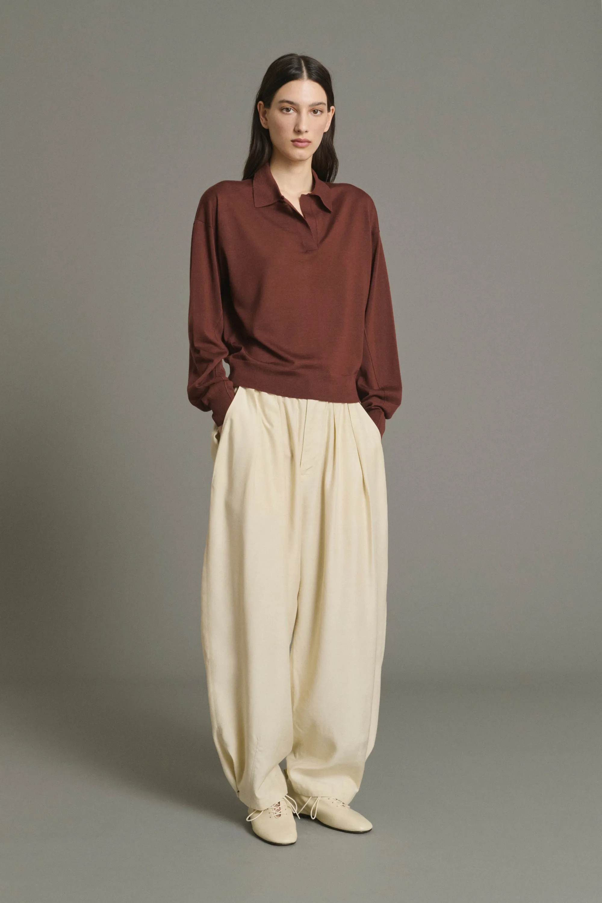 PULL FLEMING ACAJOU