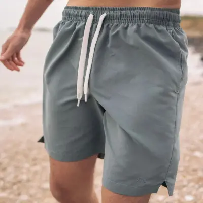 Short de bain eucalyptus Récif recyclé — photo 2