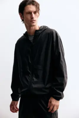Veste de running déperlante Loose Fit - Noir — photo 2