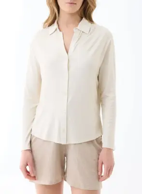 Chemise en viscose et élasthanne