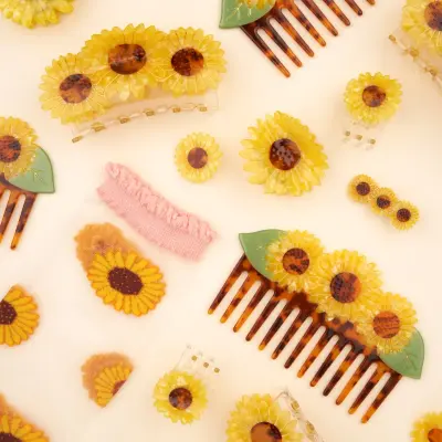 Pince à cheveux Trio Tournesols Coucou Suzette — photo 5