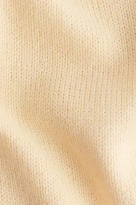 Top épaules nues en maille - Jaune pâle — photo 3