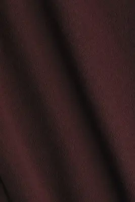 Pantalon évasé en maille - Rouge prune — photo 4