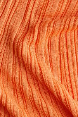 Robe de plage en maille côtelée - Orange — photo 5