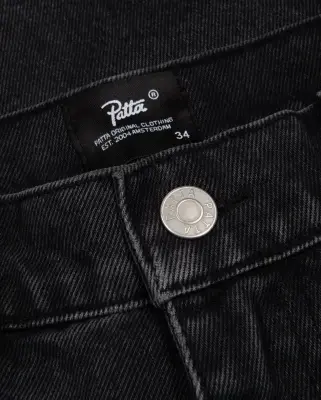 Whiskers Denim Shorts Black — photo 4