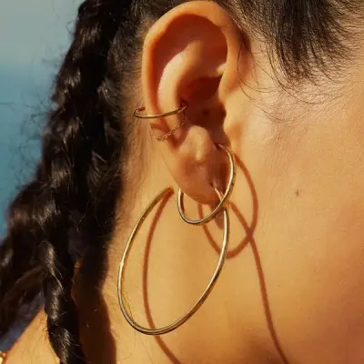 Ear cuff Promesse doré – BDM Studio — photo 2