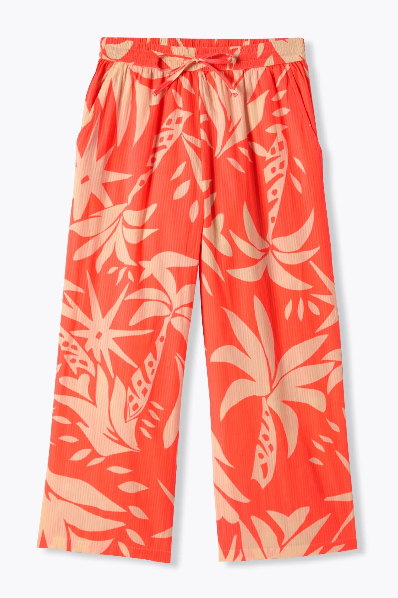 Pantalon large imprimé fluo