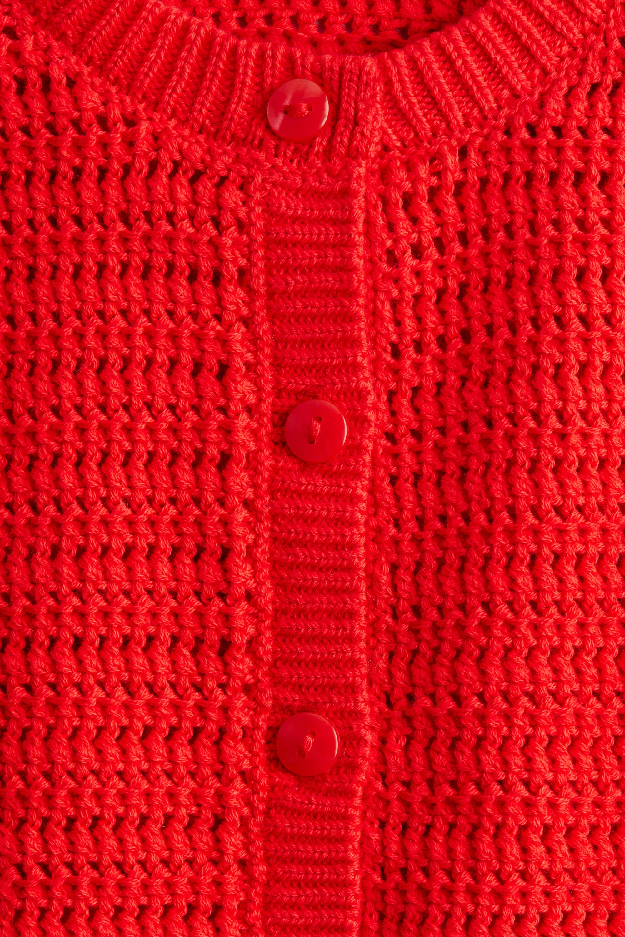 Gilet en maille pointelle - Bright red