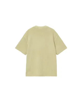 S/S Nelson Waffle T-Shirt Gentle Green Garment Dyed — photo 2