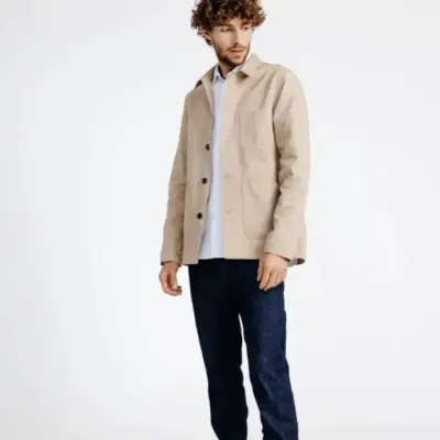 Veste de travail Valéry beige clair — photo 5