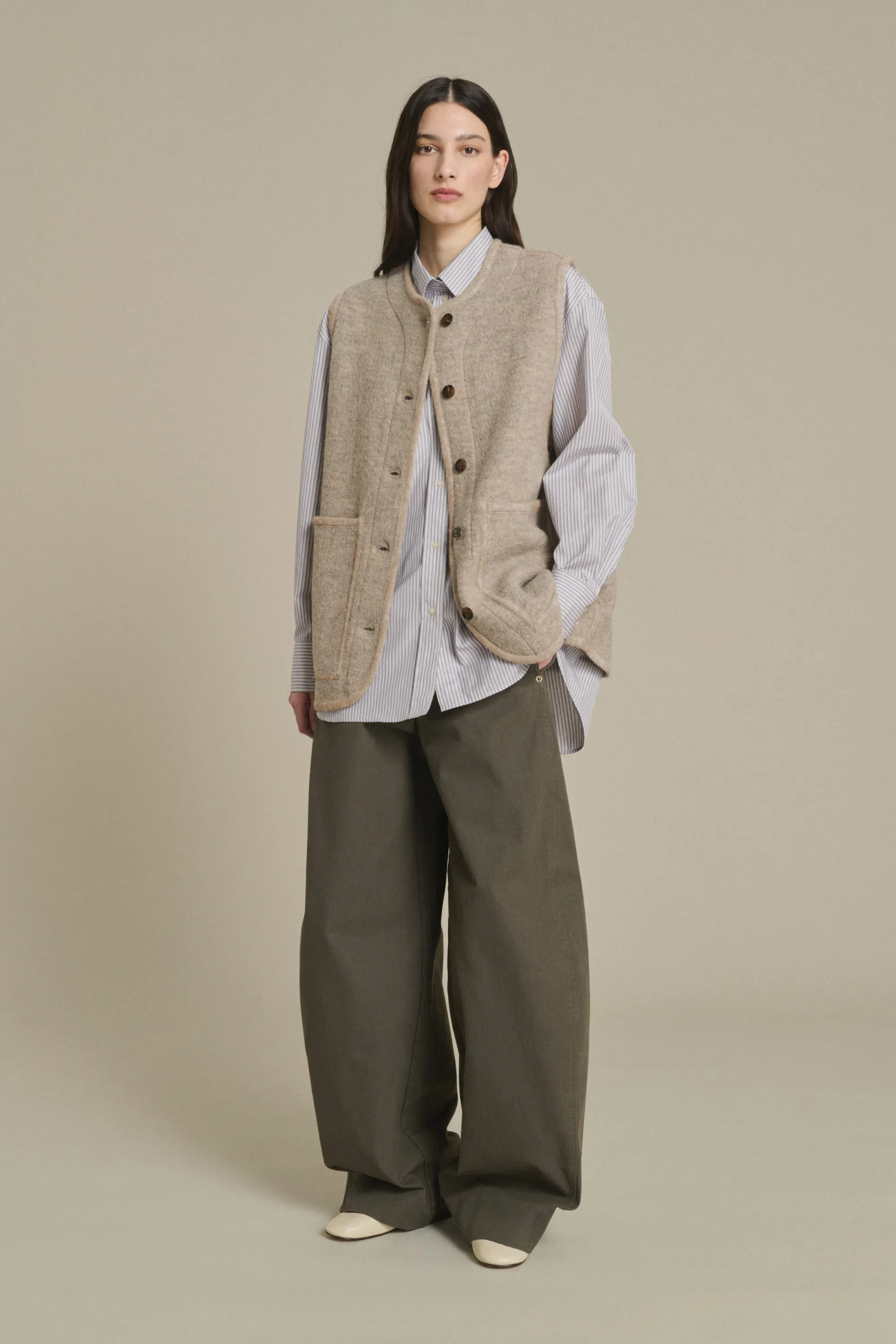 VESTE CHICAGO BEIGE/GRIS