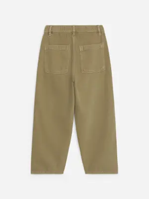 Jean baggy à rayures hickory - Vert kaki — photo 1