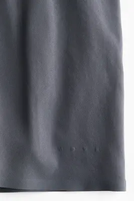 Short de sport superposé avec poche - Gris argile foncé — photo 2