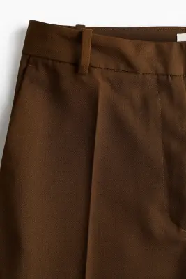 Pantalon chic taille haute - Marron — photo 4