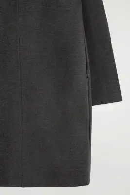 ROBE TAILLEUR COURTE EN JERSEY - GRIS FONCÉ — photo 4