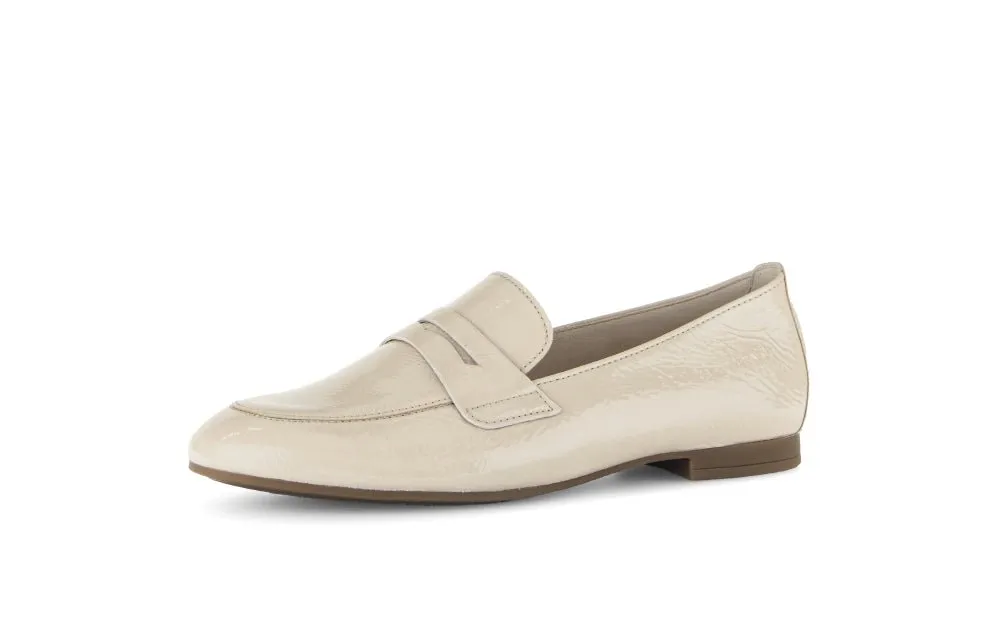Mocassins Gabor 85.213.92 Beige - Cuir Grande Pointure Femme