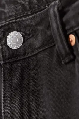 Jean jambe large taille basse Ample - Ink Black - Noir — photo 4