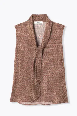 Blouse à lavallière Femme — photo 1
